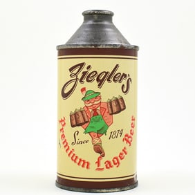 Zieglers Beer Cone Top 189-30 SCARCE EXCELLENT