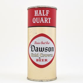 Dawson Gold Crown Beer 16 Ounce Flat Top 228-8 SHARP