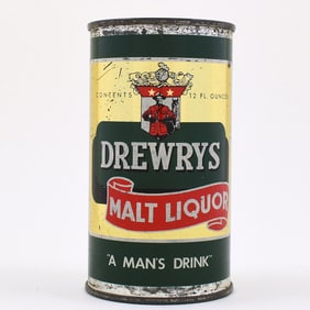 Drewrys Malt Liquor Flat Top A MANS DRINK 55-21