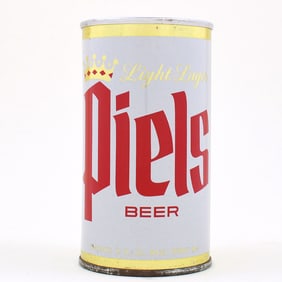 Piels Light Lager Beer ZIP Top GOLD TRIM MINTY