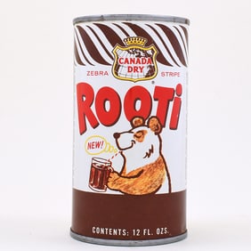 Rooti Root Beer Soda Flat Top Canada Dry NEAR MINT