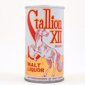 Stallion XII Malt Liquor Pull Tab METALLIC 126-3