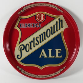 Eldredge Portsmouth Ale Brewers Since 1870 Tray MINTY