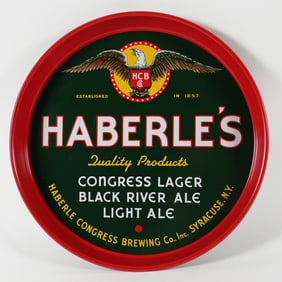 Haberles Congress Lager Black River Light Ale Tray EAGLE OUTSTANDING