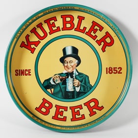 Kuebler Beer Since 1852 Tray EXCELLENT