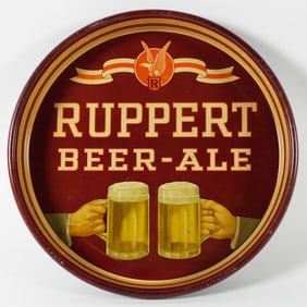 Ruppert Beer Ale Cheering Mugs Tray