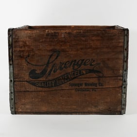Sprenger Quality Unexcelled Red Rose Beer Crate
