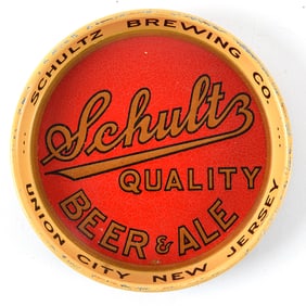 Schultz Beer-Ale 1930s Tip Tray TOUGH