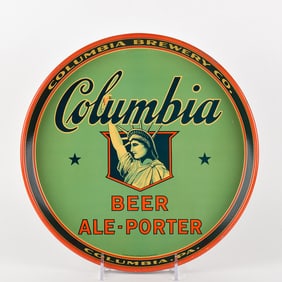 Columbia Beer Ale Porter 1930s Serving Tray