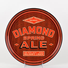 Diamond Spring Ale 1930s Serving Tray