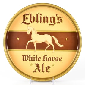Eblings White Horse Ale 1930s Serving Tray