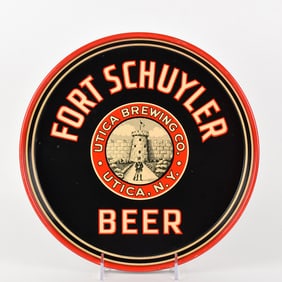 Fort Schuyler BEER 1930s Serving Tray MINTY