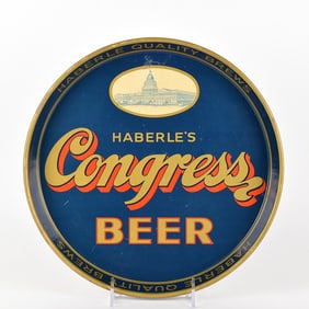Haberles Congress Beer 1930s Serving Tray