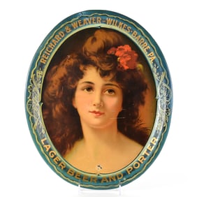 Reichard and Weaver Lager And Porter Pre-Prohibition Serving Tray