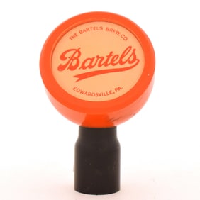 Bartels Beer 1940s Plastic 2-Color Tap Knob