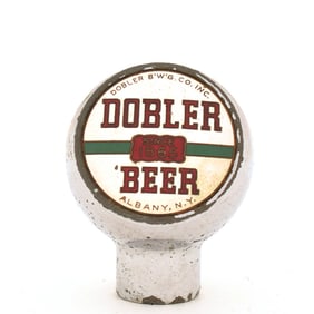 Dobler Beer 1950s Enameled Chrome Ball Tap Knob