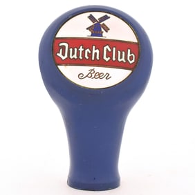 Dutch Club Beer 1940s Enameled Plastic Tap Knob