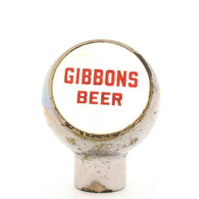 Gibbons Beer 1950s Chrome Ball Tap Knob