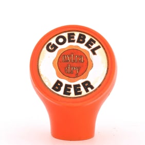 Goebel Extra Dry Beer 1950s Tap Knob ORANGE