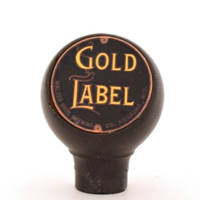 Gold Label 1930s Enameled Ball Tap Knob WALTER BROS MENASHA