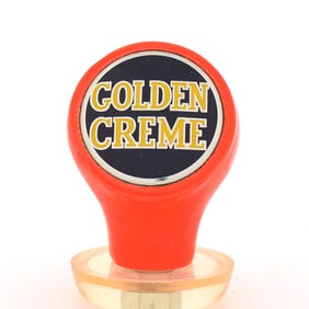 Golden Creme 1940s Tap Knob RED RARE