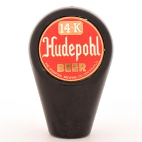 Hudepohl 14-K Beer 1950s 2-Sided Tap Knob
