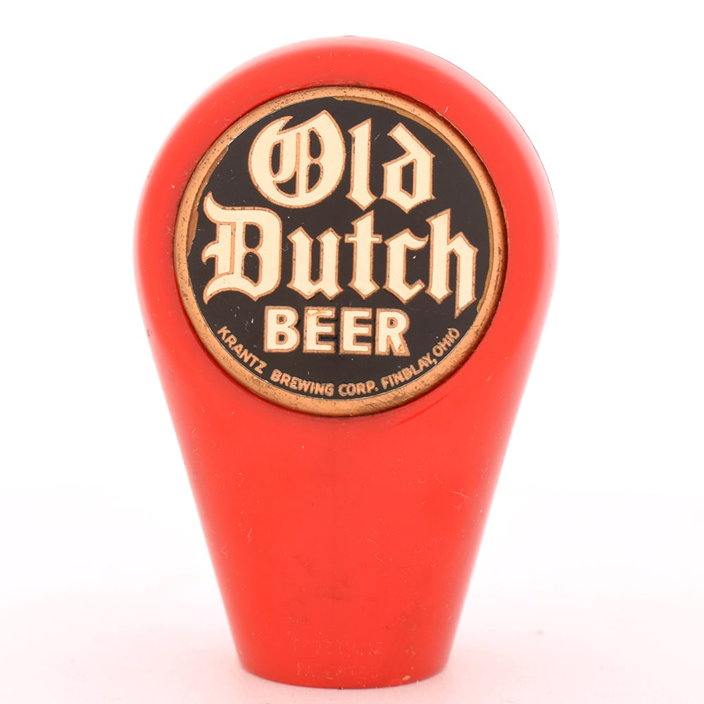 Old Dutch Beer 1950s 2-Sided Plastic Tap Knob (1 of 4)