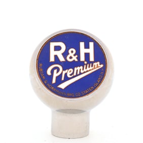 R and H Premium 1940s Enameled Ball Tap Knob