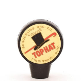 Top Hat Beer 1940s Kooler-Keg Tap Knob SCHOENLING