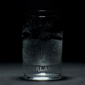 Cumberland Brewing Co Pre-Prohibition Etched Glass
