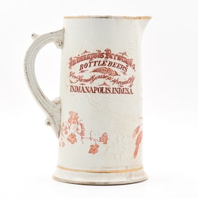 Indianapolis Brewing Pre-Prohibition Ceramic Pitcher PROGRESS