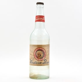 Western Brew Pre-Prohibition 24 OZ Bottle s Crown Sioux City Brewing