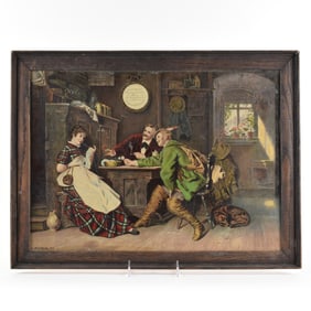 Duesseldorfer Gold Medal Beer Pre-Prohibition Litho On Faux Canvas
