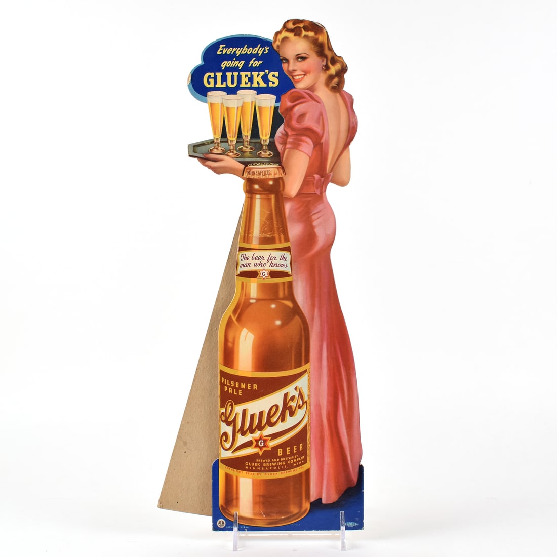 【値下中】Blatz Beer　店舗ディスプレイ　アドバタイジング　ヴィンテージ Blatz Beer Back Bar Advertising Display.