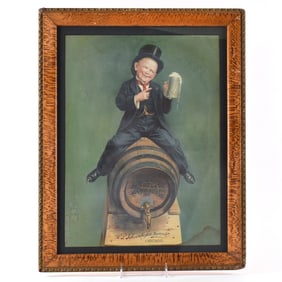 Schoenhofen Brewing Pre-Prohibition Lithograph EDELWEISS SCARCE