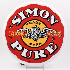 Simon Pure Beer 1950s Illuminated Plastic Sign EXCELLENT