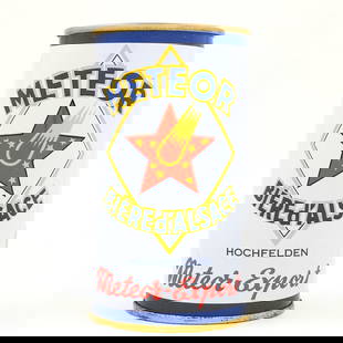 Meteor Beer France Flat Top MINTY: Reference: n/a Business Name: Meteor Brewery, Hochfelden, France, Alabama Manufacturer/Plant: