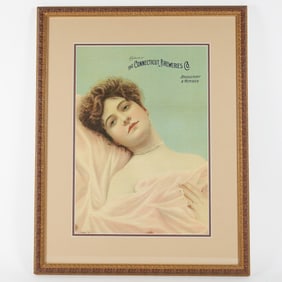 Connecticut Breweries Pre-Pro Chromolithograph RARE