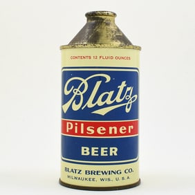 Blatz Pilsener Beer Cone Top 153-28 NEAR MINT