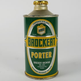 Brockert Porter J-Spout Cone Top RARE MINTY