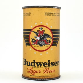 Budweiser Beer Instructional Flat Top WITHDRAWN FREE 83A D CODE 43-39 OI UNLISTED