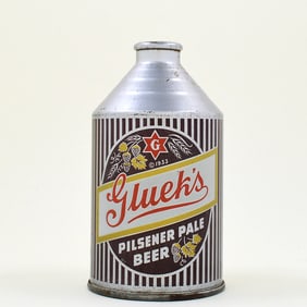Glueks Beer Crowntainer RICH GOLD CNMT STATEMENT UNLISTED
