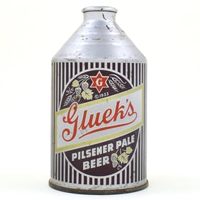 Glueks Beer Crowntainer RICH GOLD CNMT STATEMENT UNLISTED