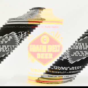Grain Belt STRONG Beer Cone Top 166-29 EXCEPTIONAL: Reference: USBC 166-29 Business Name: Minneapolis Brewing Co., Minneapolis, Minnesota Manufacturer