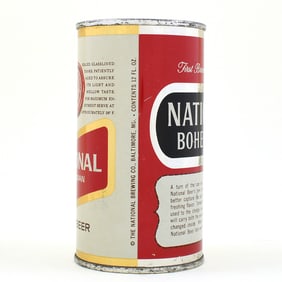 National Bohemian Beer Flat Top TRANSITIONAL LABEL USBCII 96-20 UNLISTED