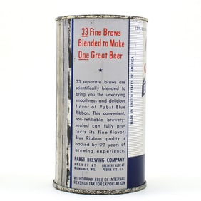 Pabst Blue Ribbon Beer Flat Top GRAY SIDE PANELS WITHDRAWN FREE UNLISTED