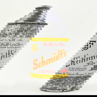 Schmidts Beer Cone Top 184-10: Reference: USBC 184-10 Business Name: Schmidt Brewing Co., Detroit, Michigan Manufacturer/Plant: <