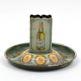 Harvard Ale-Beer Pre-Prohibition Tin Ash Tray