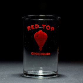 Red Top 1940s Red ACL Drinking Glass