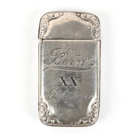 Borns Pale Beer Pre-Prohibition Match Safe